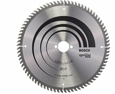 BOSCH Optiline Wood 250*30 mm 80 Diş 