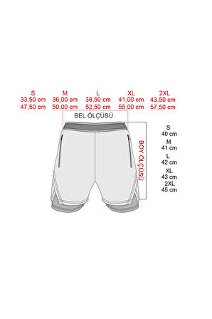 Haki Unisex Gym Ve Fitness Astarlı Taytlı Şort