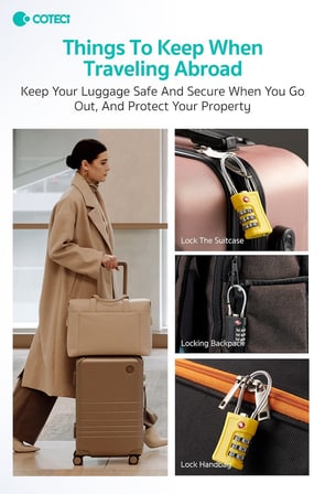 COTECi TSA Wire Customs Lock Şifreli Valiz ve Bagaj Kilidi Kilit Modeli Tatil Eşyası Çanta Gereci
