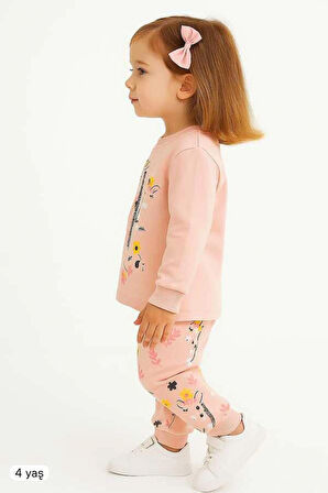 Ekru Zürafa 4-6 Yaş Alt Üst Takım