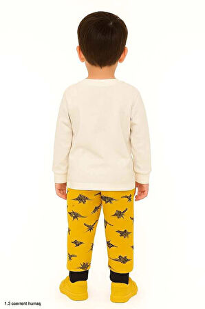 Sarı Dinozorlu 1-3 Yaş Alt Üst Takımı