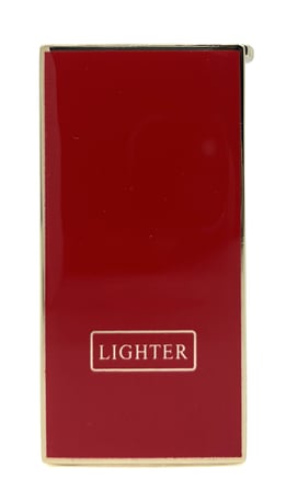 Lighter Klasik Metal Gazlı Çakmak – Altın & Kırmızı Tasarım Taşlı Çakmak, Yedek Taşı ve Özel Hediyelik Kutulu
