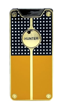 Hunter Lüks Şarj Edilebilir USB Çakmak – LED Şarj Göstergeli, Metal Gövde, Özel Kutusunda Hediyelik Çakmak (Özel Desen)