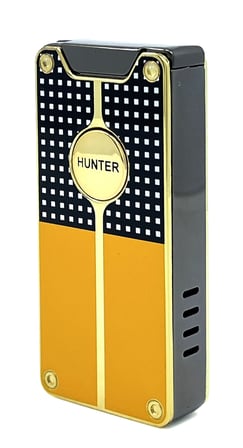 Hunter Lüks Şarj Edilebilir USB Çakmak – LED Şarj Göstergeli, Metal Gövde, Özel Kutusunda Hediyelik Çakmak (Özel Desen)