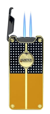 Hunter Lüks Şarj Edilebilir USB Çakmak – LED Şarj Göstergeli, Metal Gövde, Özel Kutusunda Hediyelik Çakmak (Özel Desen)