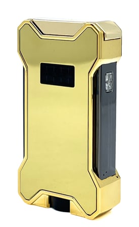 Hunter Elektronik Ateşlemeli Çakmak & Led Göstergeli USB Çakmak Gold