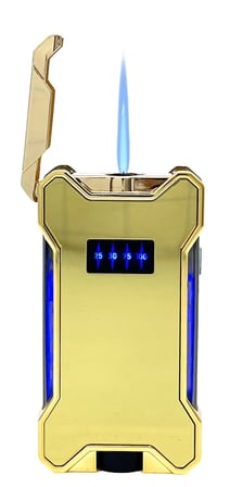 Hunter Elektronik Ateşlemeli Çakmak & Led Göstergeli USB Çakmak Gold