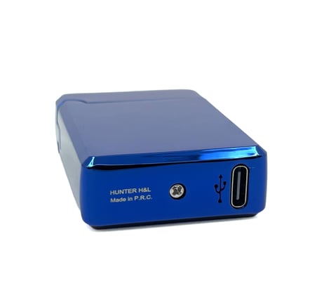 Hunter USB Şarjlı Plazma Ark Elektronik Çakmak Metal - Mavi