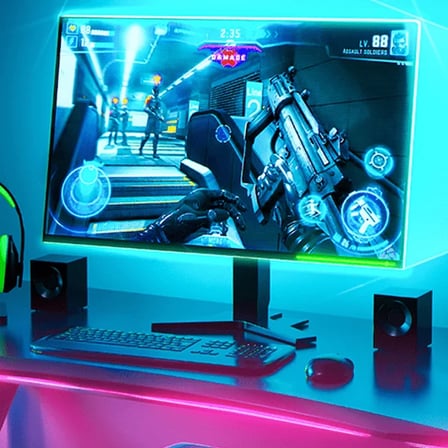 BASEUS Game Light RGB 5050 Esnek Oyuncu Pc LED Şerit Işık 5W15 m-(5775)