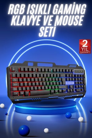 Gaming Oyuncu Klavyesi Led Aydınlatmalı Mekanik Hisli