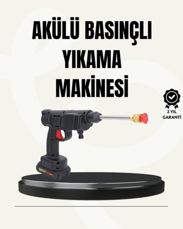 48V Şarjlı Basınçlı Yıkama Makinesi Kablosuz Su Tabancası