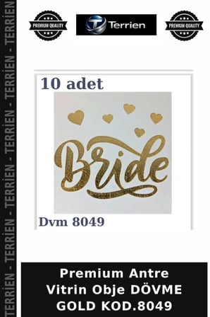 Premium Antre Vitrin Obje DÖVME GOLD KOD.8049