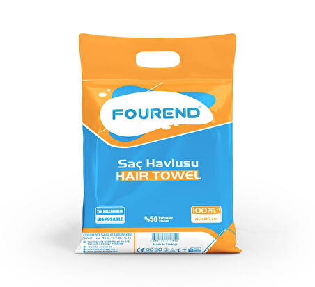 100 Adet Tek Kullanımlık 40X70 Saç Havlusu - Kullan At Havlu