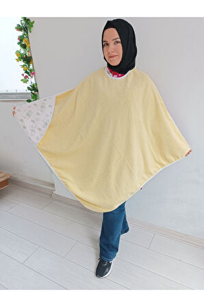 Bebek Bornoz Havlu Silgi Anne Destekli Bebek Havlu %1oo Pamuklu