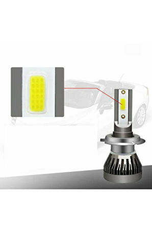 H7  Led Xenon Ampulü Yeni Nesil Şimşek Etkili Led Xenon Far