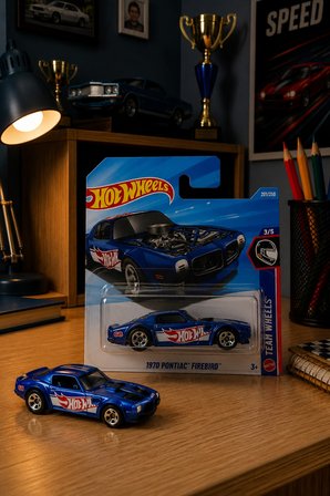 Hot Wheels 1970 Pontiac Firebird - Team Wheels Özel Seri Metal Oyuncak Araba