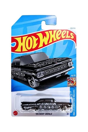 '59 Chevy Impala Siyah Uzun Kart (Treasure Hunt - TH) Oyuncak Araba