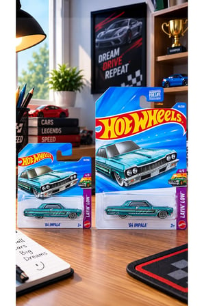 '64 Impala Turkuaz Kısa ve Uzun Kart Seti
