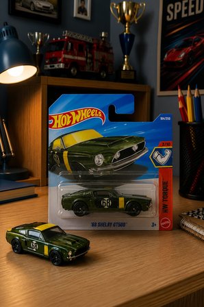 Hot Wheels '68 Shelby GT500 - Hw Torque Serisi Regular Eski Tip Koleksiyonluk Metal Araba