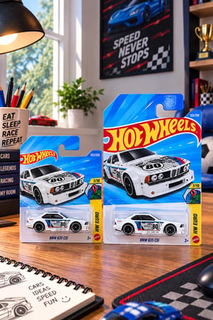 BMW 635 CSi Uzun ve Kısa Kart 2'li Set Oyuncak Araba