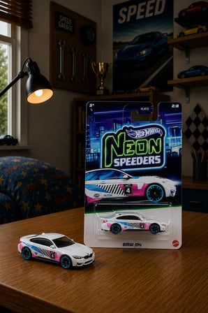 Hot Wheels BMW M4 Neon Speeders Oyuncak Araba