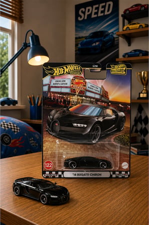 Hot Wheels '16 Bugatti Chiron Boulevard Premium Oyuncak Araba