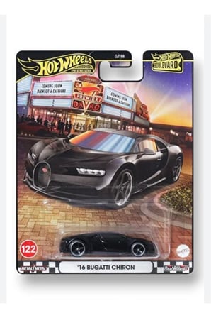 Hot Wheels '16 Bugatti Chiron Boulevard Premium Oyuncak Araba