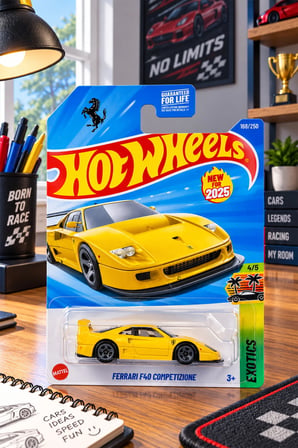 Ferrari F40 Competizione Uzun Kart Oyuncak Araba