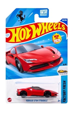 Ferrari SF90 Stradale Kırmızı Uzun Kart Oyuncak Araba