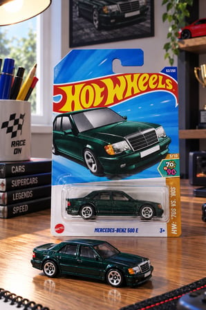 Hot Wheels Mercedes-Benz 500 E Uzun Kart Oyuncak Araba