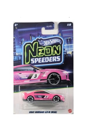 Hot Wheels 2017 Nissan GT-R (R35) Neon Speeders Oyuncak Araba