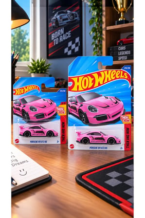 Porsche 911 GT3 RS Pembe Kısa ve Uzun Kart Seti