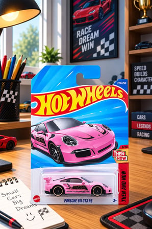 Porsche 911 GT3 RS Pembe Uzun Kart Oyuncak Araba