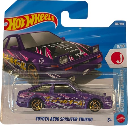 Hot Wheels Toyota AE86 Sprinter Trueno - J-Imports Serisi Regular Eski Tip Koleksiyonluk Metal Araba