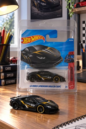 Hot Wheels LB-Works Lamborghini Huracán Coupé Koruma Kabı Dahil Oyuncak Araba