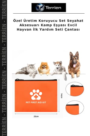 Özel Üretim Koruyucu Set Seyahat Aksesuarı Kamp Eşyası Evcil Hayvan İlk Yardım Seti Çantası