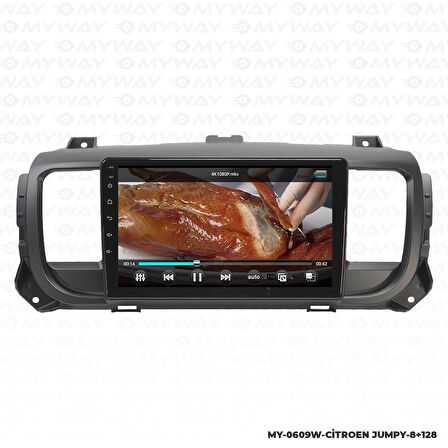 Araç Multimedya Citroen Jumpy Android 12 Carplay 4Gb Ram + 64Gb Hdd Navigasyon Ekran MYW