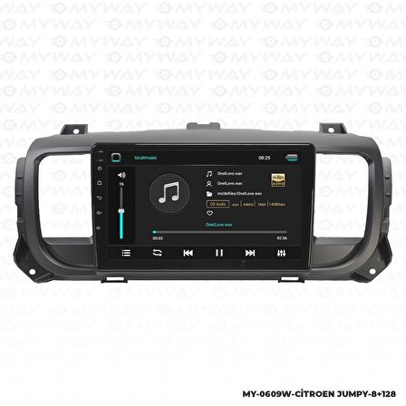 Araç Multimedya Citroen Jumpy Android 12 Carplay 4Gb Ram + 64Gb Hdd Navigasyon Ekran MYW