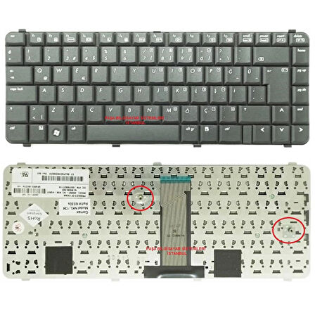 Hp Compaq 537583-001, 537583-141, 537583-B31 Uyumlu Klavye Tuş Takımı Siyah Renk TR Q