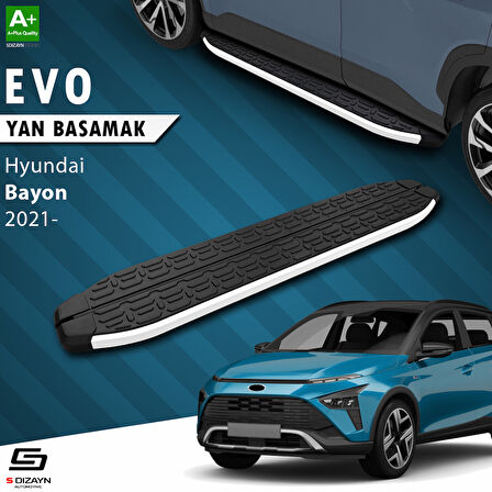 S-Dizayn Hyundai Bayon Evo Aluminyum Yan Basamak 173 Cm 2021-2024 A+ Kalite