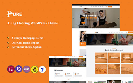 Pure - Tiling & Flooring Wordpress Teması