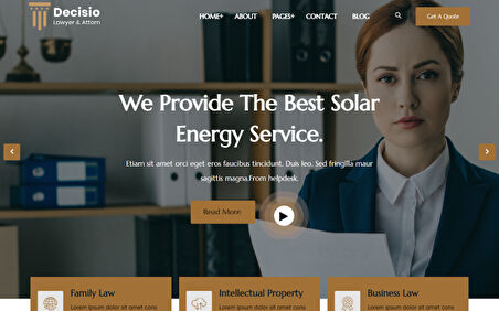 Decisio - Law Firm and Attorney Wordpress Teması