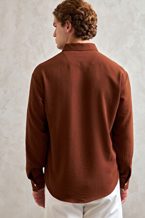 Erkek Oversize Kesim Aerobin Gömlek