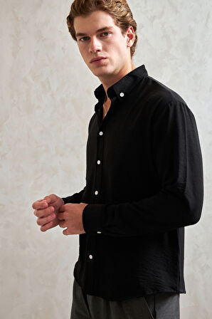 Erkek Oversize Kesim Aerobin Gömlek