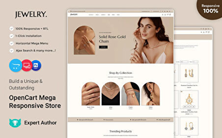 Jewelry - Jewelery And Accessories OpenCard Teması