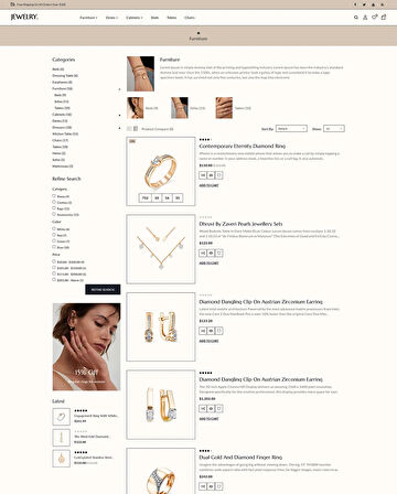 Jewelry - Jewelery And Accessories OpenCard Teması