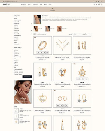 Jewelry - Jewelery And Accessories OpenCard Teması
