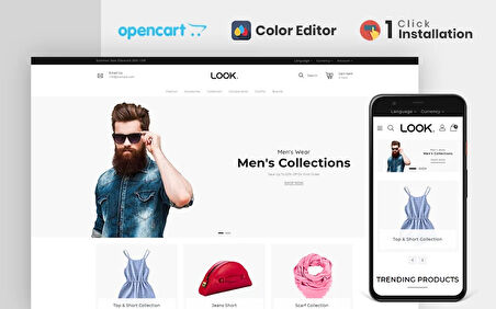 Look - Fashion Store OpenCard Teması