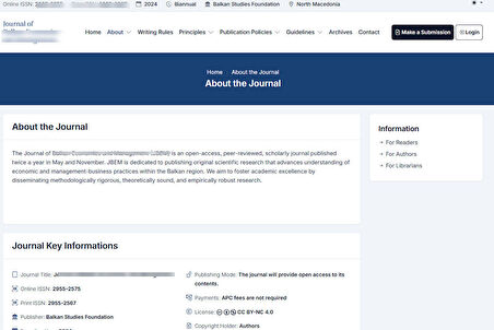 OJS Dergi Teması (Open Journal System Theme)