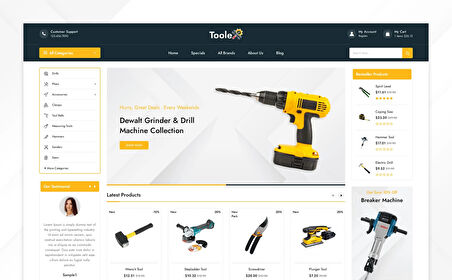 Toolex - Tools Store PrestaShop Teması